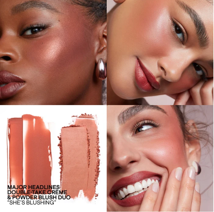 Mini Major Headlines Double-Take Crème & Powder Blush Duo