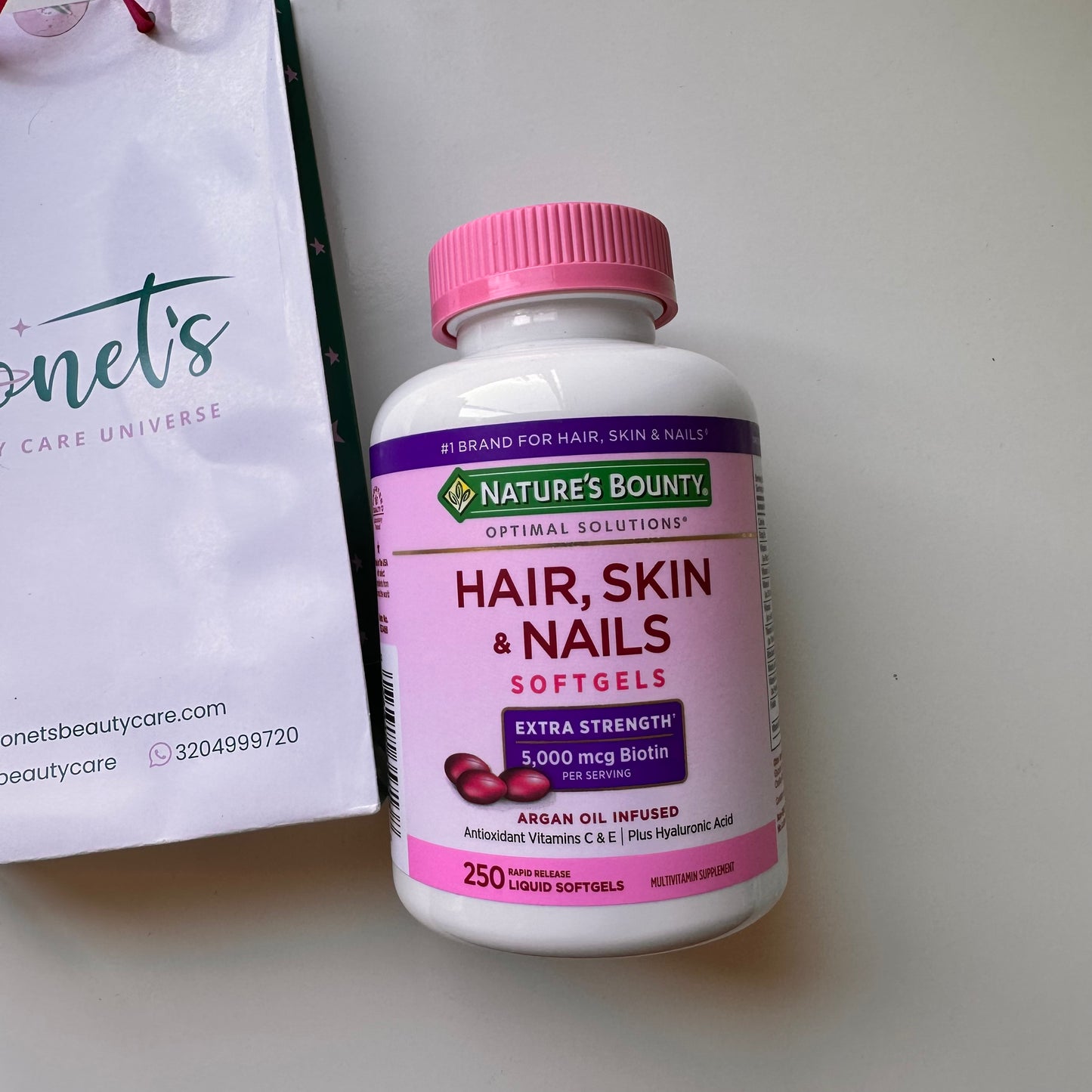 Hair,Skin & Nails Softgels 250 capsulas