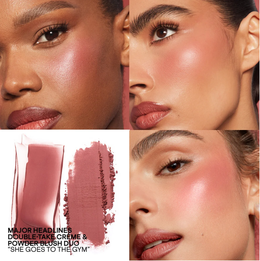 Mini Major Headlines Double-Take Crème & Powder Blush Duo