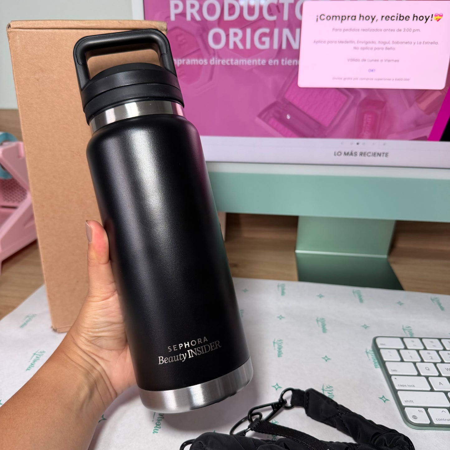 Termo 32 Onz Sephora + Pouch Set